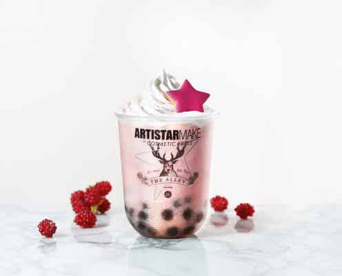 ジ アレイ「ラズベリーピーチスター」限定タピオカスムージーは星&キラキラパウダー仕様