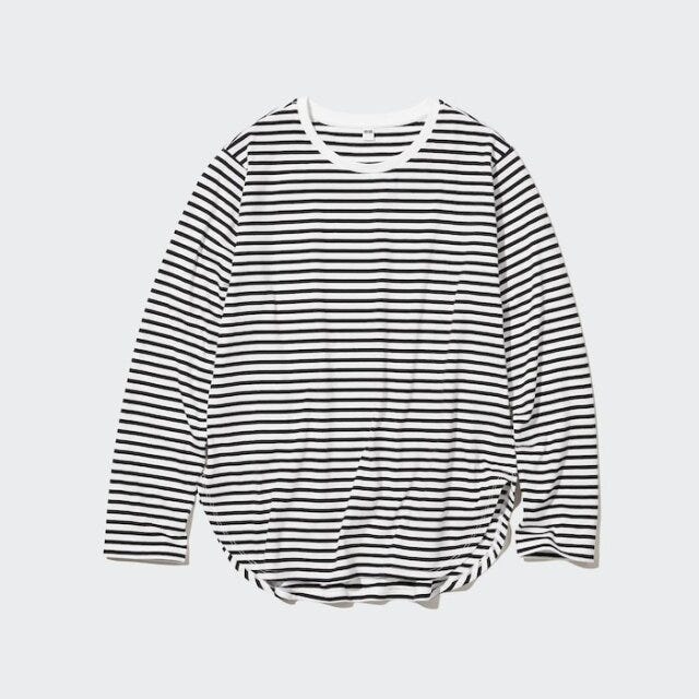 ユニクロ　トップス　Tシャツ　ボーダー