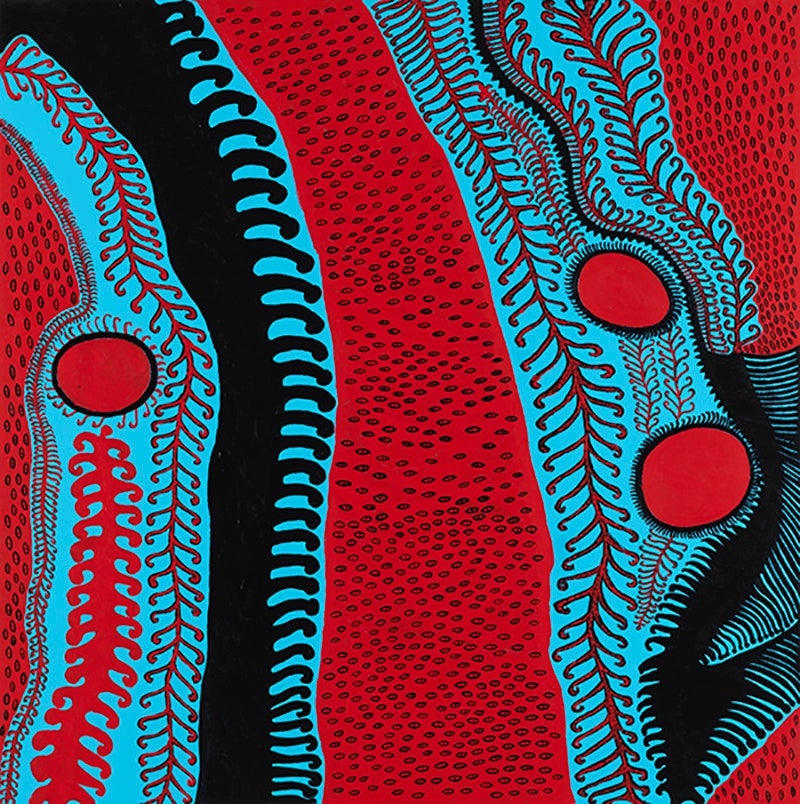 「わが永遠の魂」シリーズより 《わが死よ、汝は永劫の死を迎え入れたい》 2017年（C）YAYOI KUSAMA