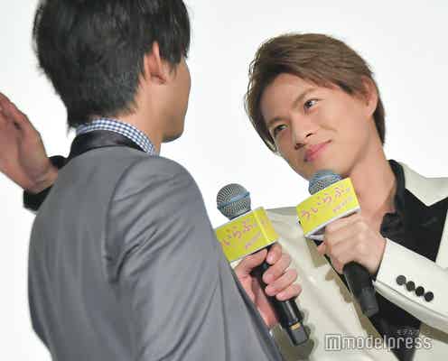 King & Prince平野紫耀、伊藤健太郎に“生壁ドン” 胸キュン再現で女子歓声<ういらぶ。>