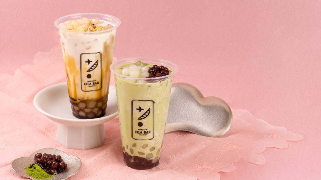 パールレディ茶BAR「のむ、白玉。」和風ドリンクが登場、黒蜜きなこ&抹茶あずきの2種