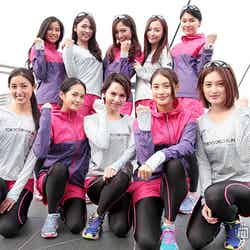 水沢アリー（前列中央）と「TOKYO GIRLS RUN」メンバー