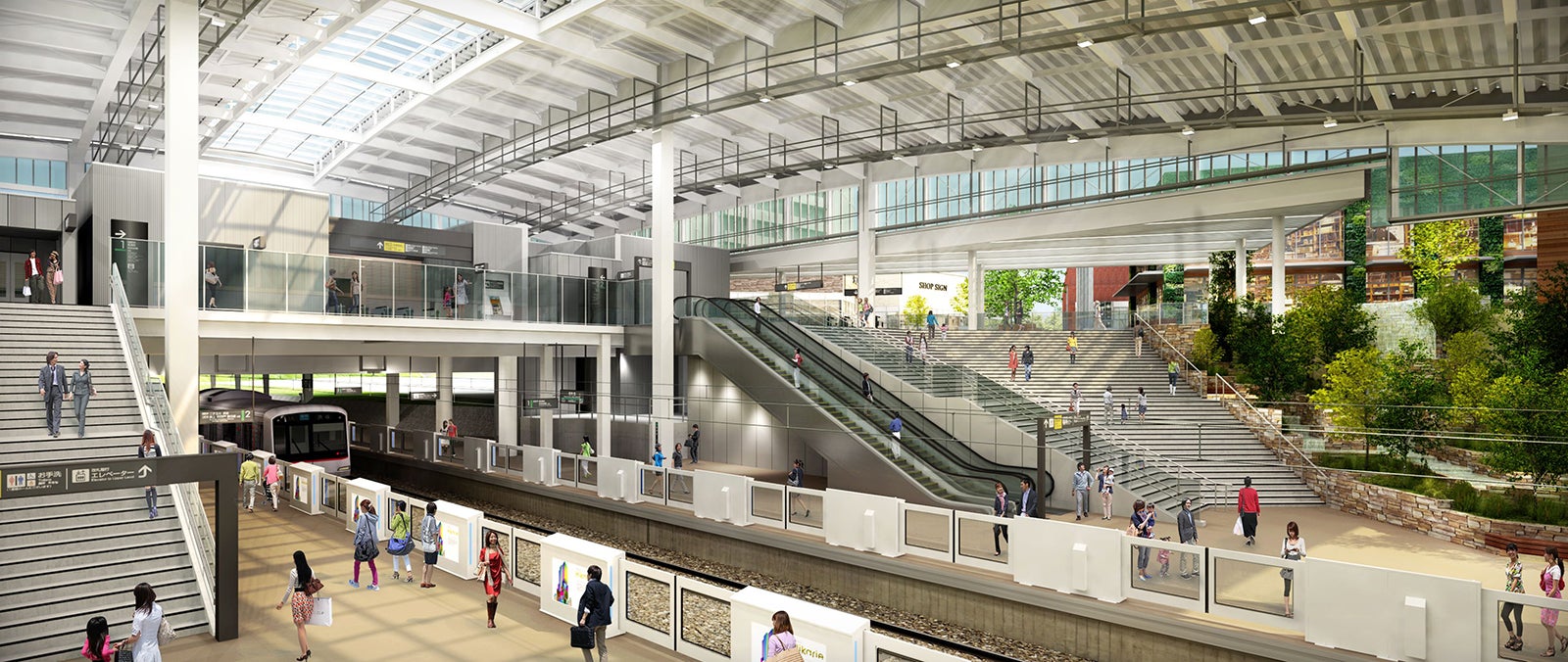 新しくなる「南町田グランベリーパーク駅」イメージ（提供画像）