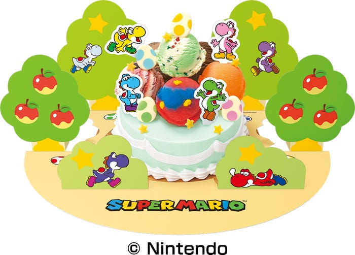 ヨッシー カラフルデコケーキ4,800円(C)Nintendo