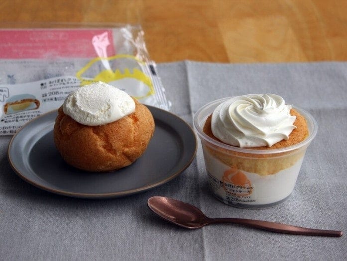 王道のシュークリームとシフォンケーキが、クリームたっぷりで登場!