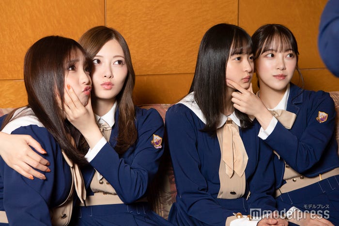 与田祐希、白石麻衣、遠藤さくら、堀未央奈/撮影オフショット(C)モデルプレス