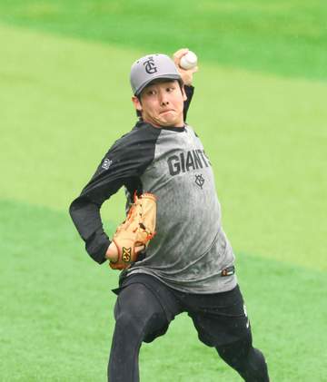 巨人・ドラ1竹丸 プロ初スライド登板「いい形で入れたら」 杉内コーチ「いい経験になる」