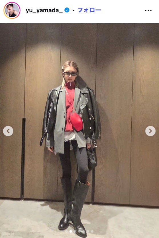 山田優Instagramより