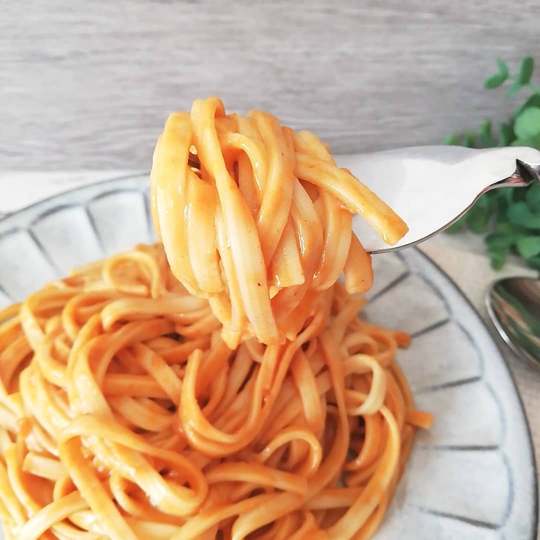 カルディのウニクリームパスタ