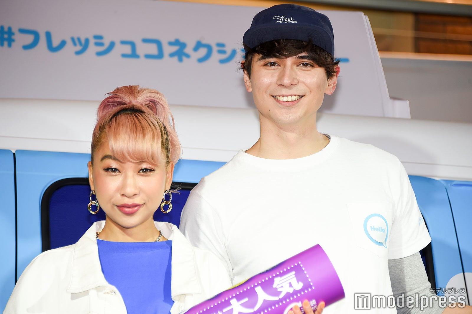 青山テルマ、岡本至恩 （C）モデルプレス