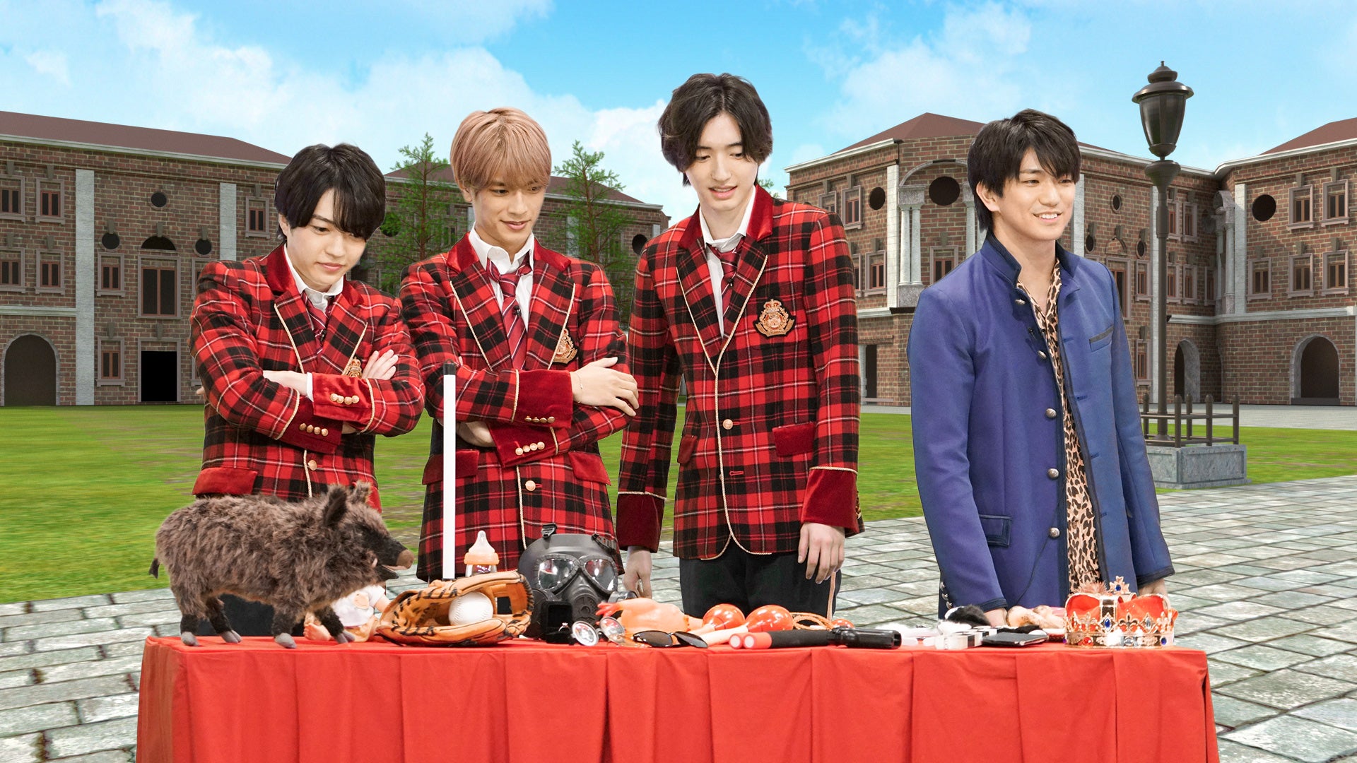 西畑大吾、高橋恭平、道枝駿佑、正門良規（C）カンテレ