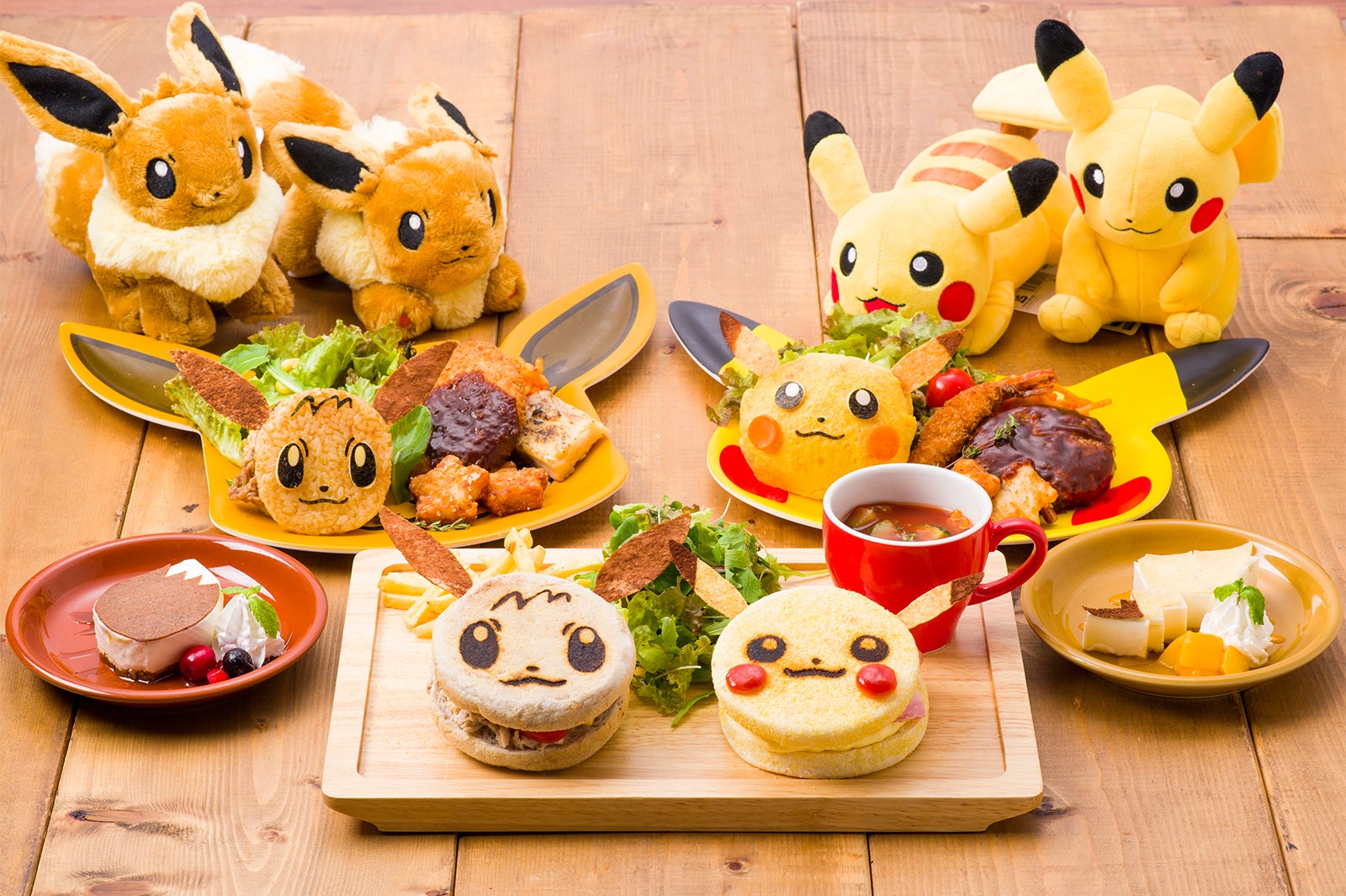 ポケモンカフェ」ピカチュウ＆イーブイの仲良し“ピカブイ”コンビが期間