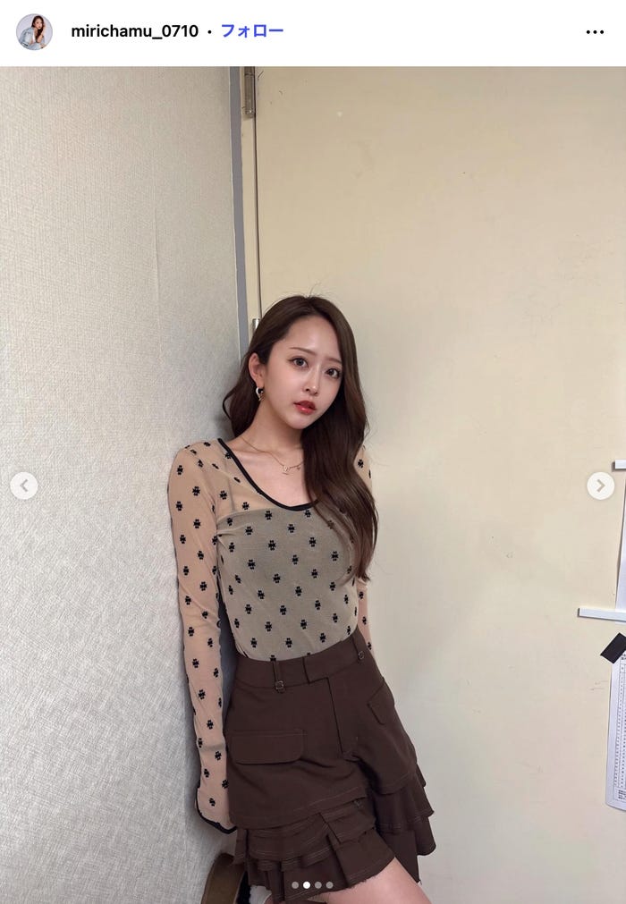 みりちゃむInstagramより