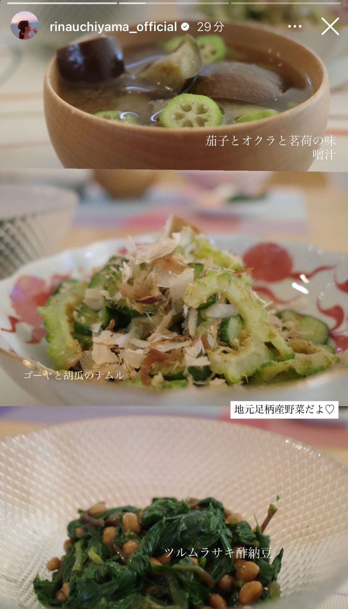 内山理名Instagramより