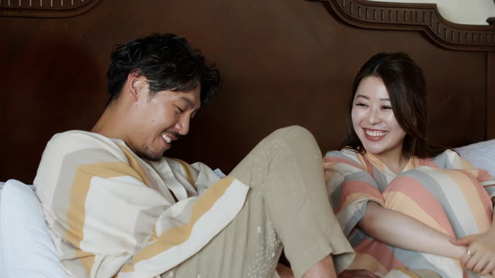 長谷川惠一、尾崎真衣「バチェラー・ジャパン」シーズン5エピソード6(C)2023 Warner Bros. International Television Production Limited