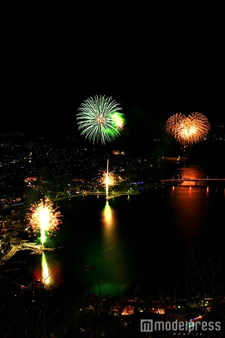 河口湖・冬花火／画像提供：富士急行