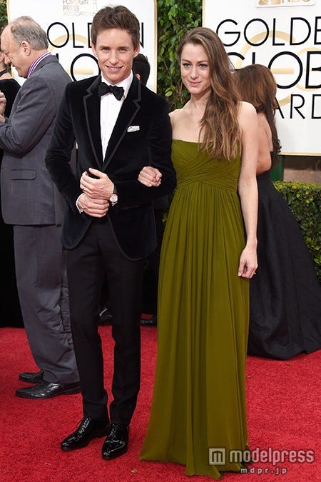 (左から)エディ・レッドメイン&ハナー・バグショーウ夫婦/photo:Getty Images