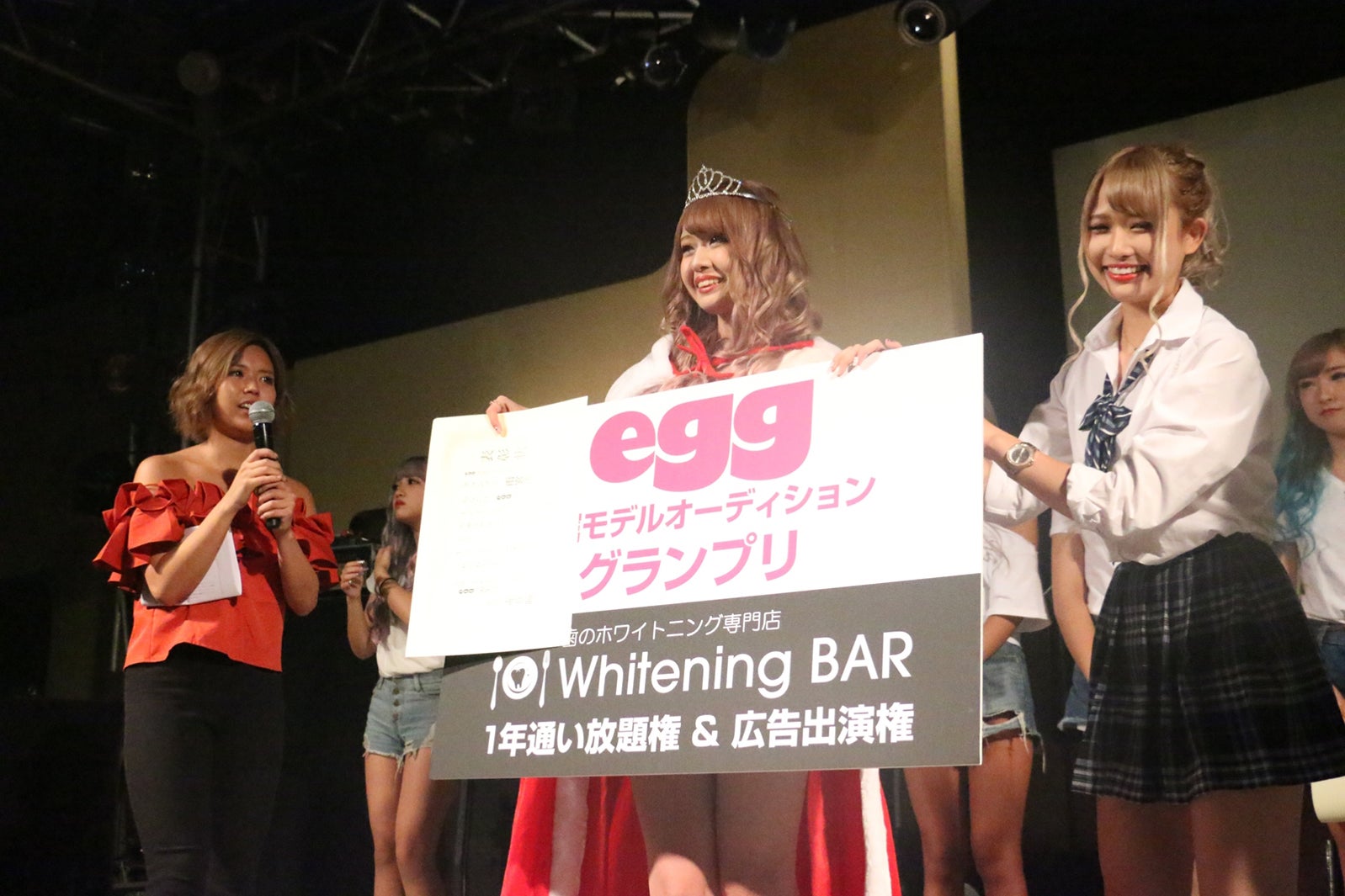 グランプリに選ばれた雨宮由乙花「スピフェス2018」eggステージ（提供写真）