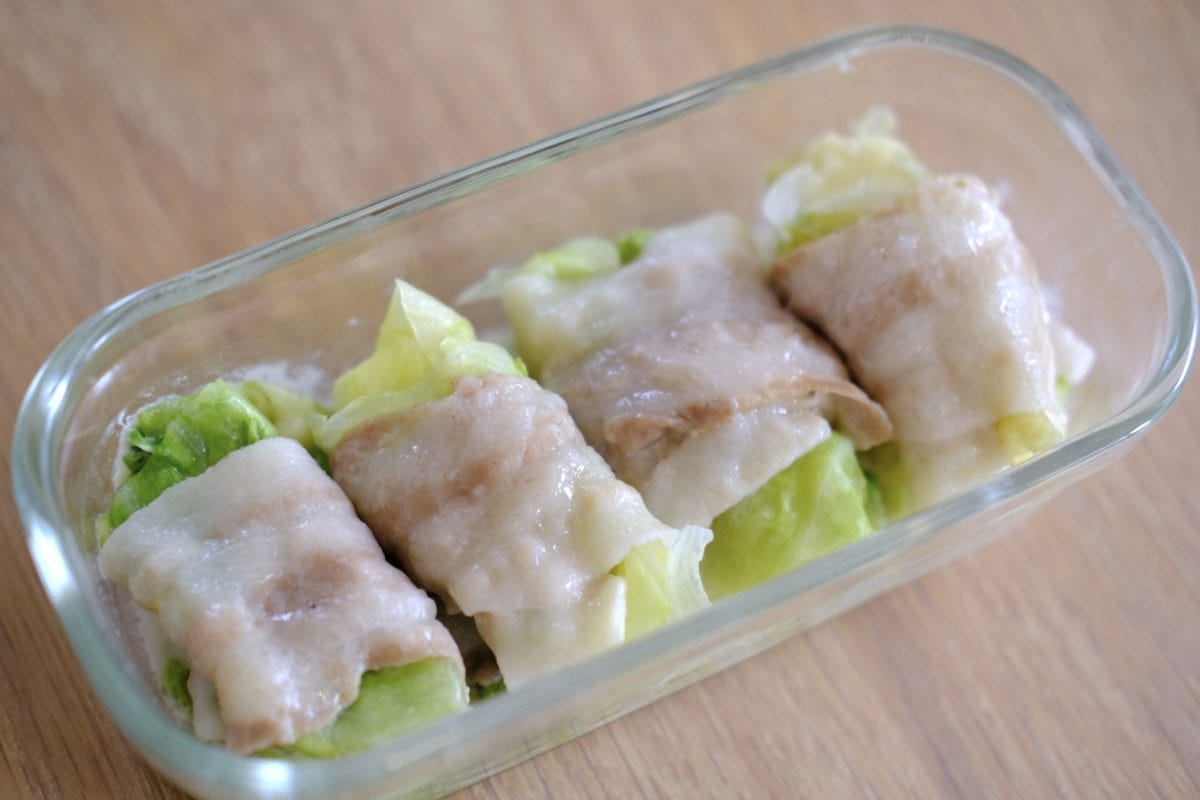 ロバート馬場・豚バラレタス巻き