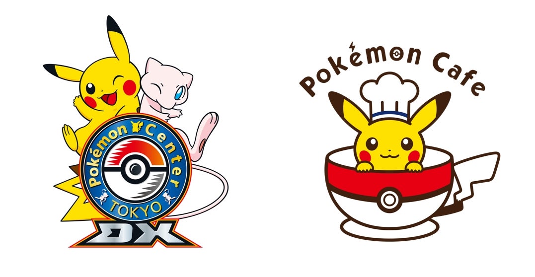 （左）ポケモンセンタートウキョーＤＸ　ロゴ、（右）ポケモンカフェ　ロゴ（C）2017 Pokémon. （C）1995-2017 Nintendo/Creatures Inc. /GAME FREAK inc.
