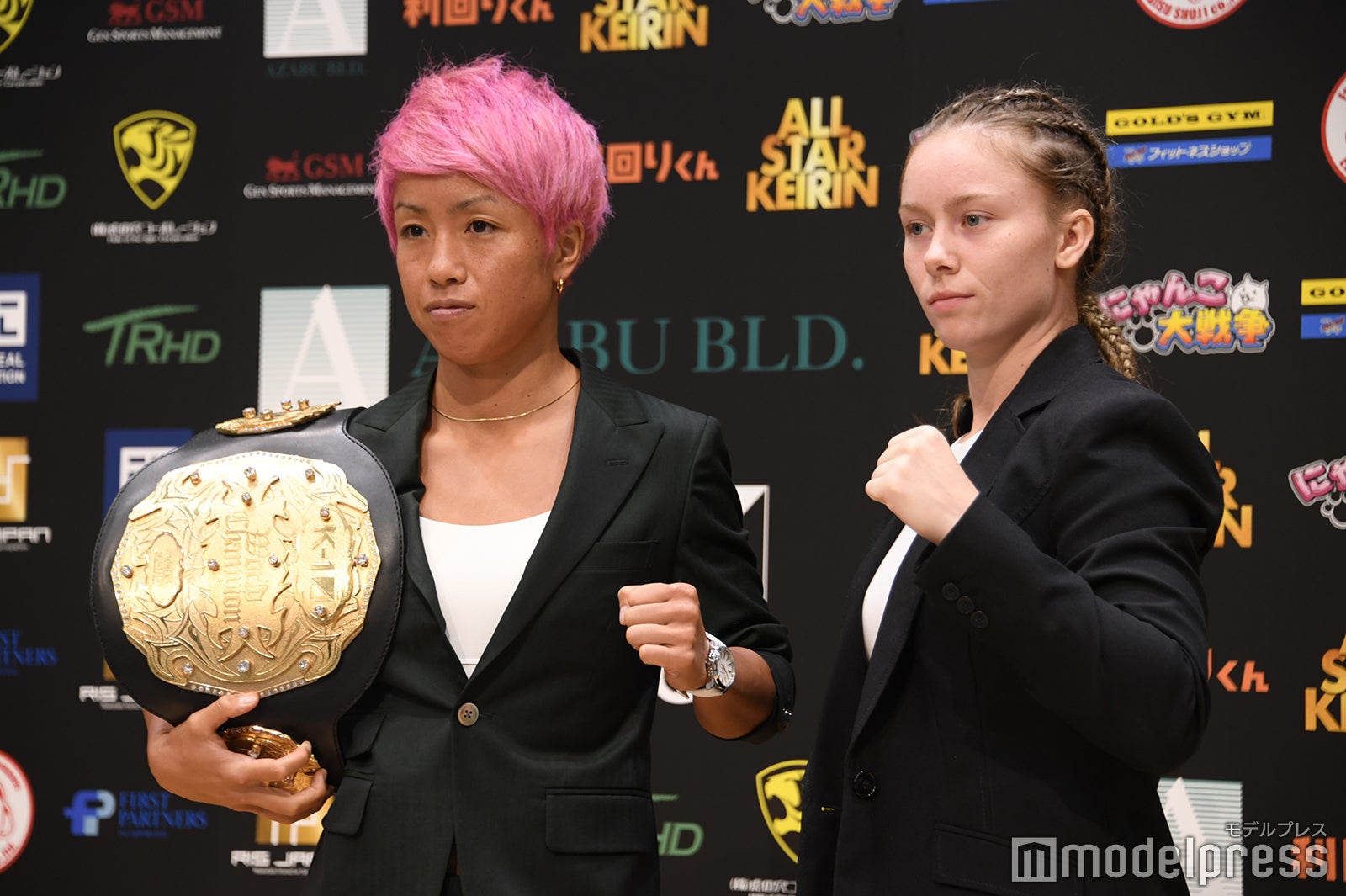 「AZABU PRESENTS K-1 WORLD GP 2023～スーパー・ウェルター級＆女子フライ級ダブルタイトルマッチ～」前日会見より（C）モデルプレス
