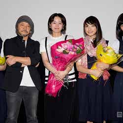 （左から）吉永アユリ、押井守監督、清野菜名、田中日奈子、花影香音 （C）モデルプレス