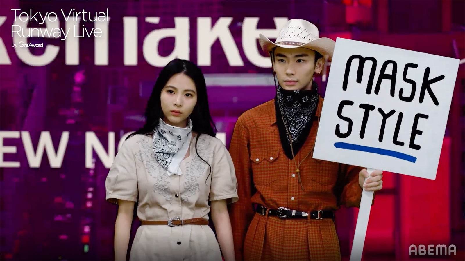 ミチ、よしあき（C）Tokyo Virtual Runway Live by GirlsAward （C）AbemaTV, Inc.