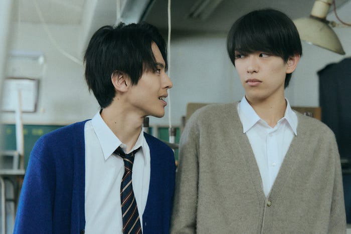 矢花黎、深田竜生「マイストロベリーフィルム」第1話より(C)「マイストロベリーフィルム」製作委員会・MBS