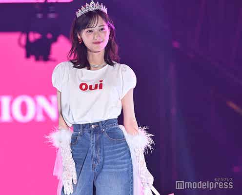 山下美月、ティアラ×チュールのプリンセス風コーデ披露【TGC2025S/S】