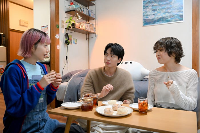 夏帆、青木柚、芋生悠「じゃあ、あんたが作ってみろよ」第5話(C)TBSスパークル/TBS