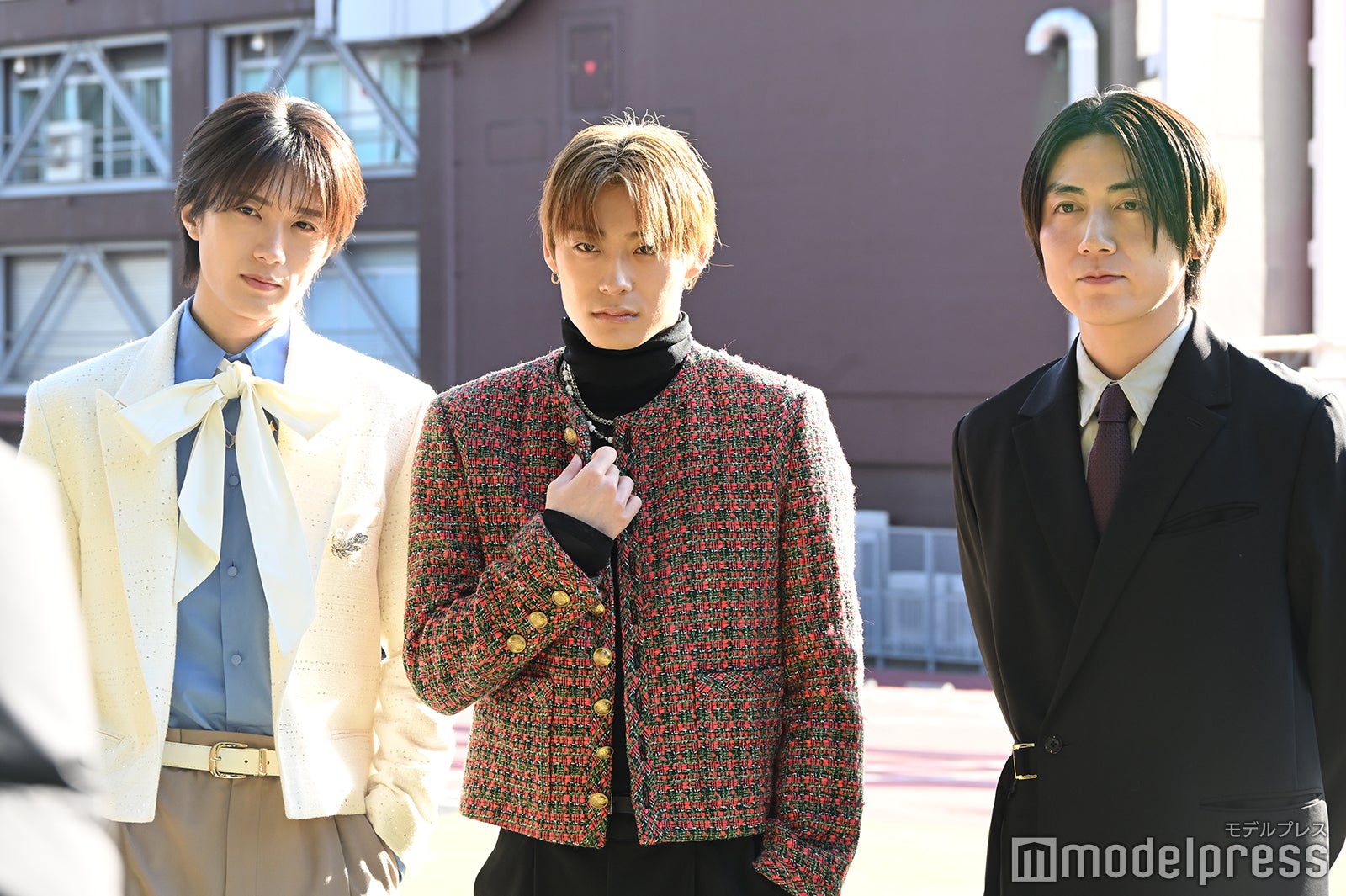 山中柔太朗、高松アロハ、八重樫風雅監督（C）モデルプレス