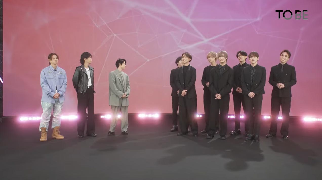 椿泰我、松井奏、鈴木大河、佐藤新、基俊介、影山拓也、横原悠毅／IMP.「TOBE」公式YouTubeより