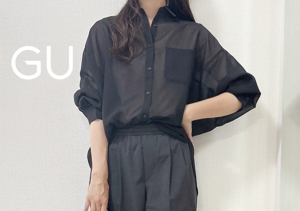 冷房対策どうしてる…？GUのシアーシャツが夏の羽織りに最適だった！