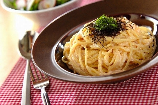 豆乳のクリーミータラコパスタ