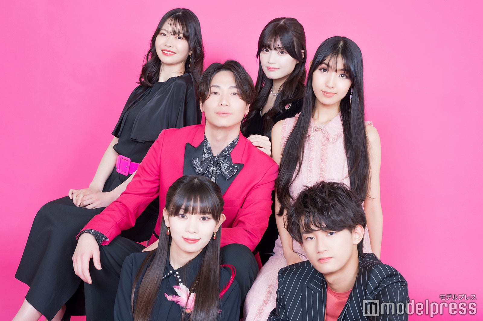 モデルプレス読者モデル（左上から時計回りに）真帆、白川聖樹、夢咲めろあ、Marika、郡司陸永、山下伶亜奈（C）モデルプレス