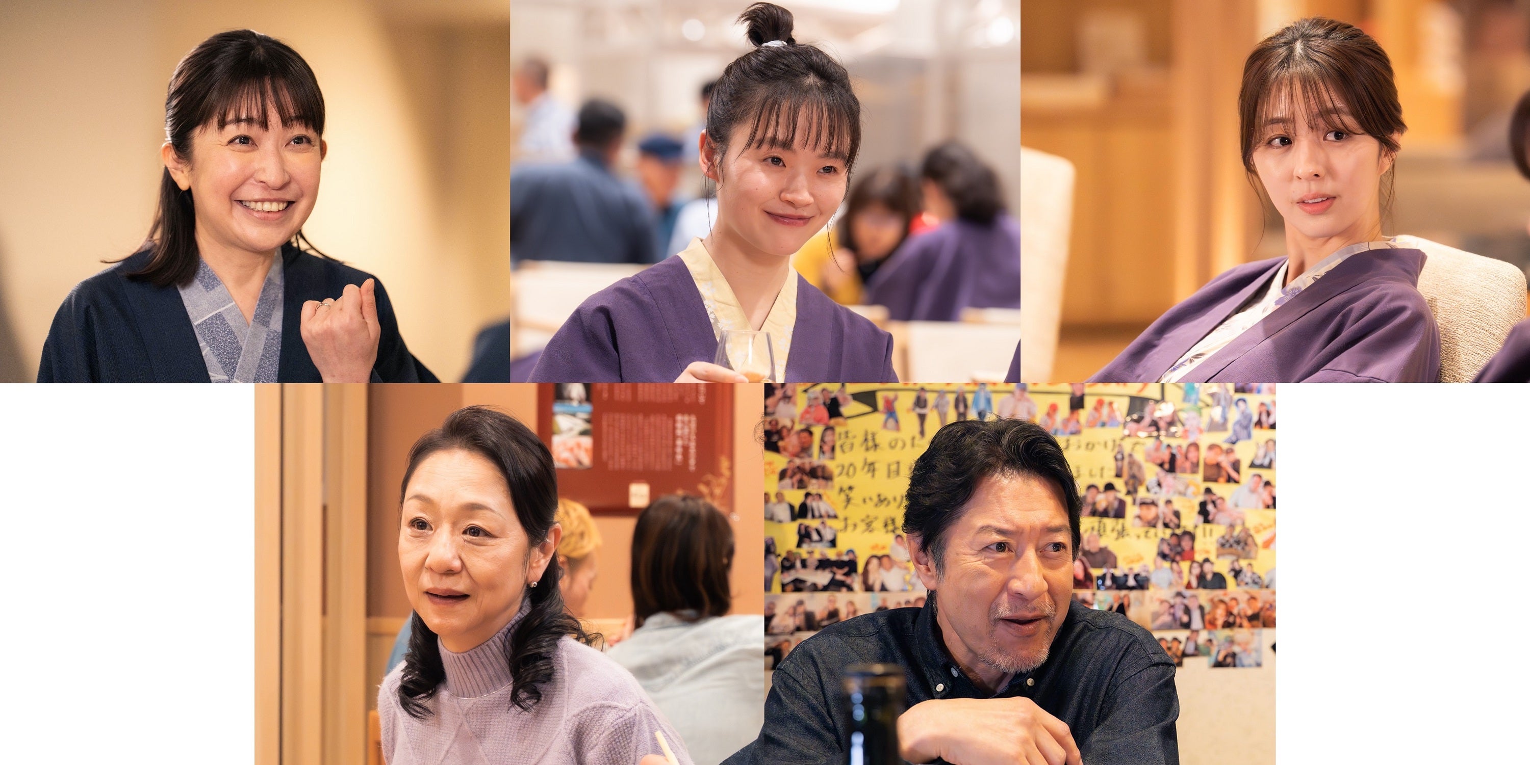 （上段左から）小野真弓、高山璃子、柳ゆり菜（下段左から）山下容莉枝、冨家ノリマサ（C）「週末旅の極意3」製作委員会