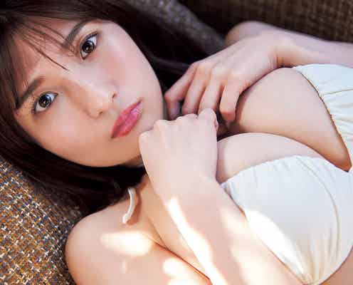 三田悠貴、ふんわりバストに釘付け 人生初グラビア披露