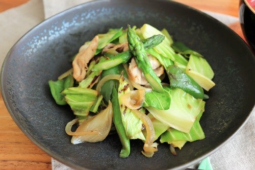 春の野菜炒め