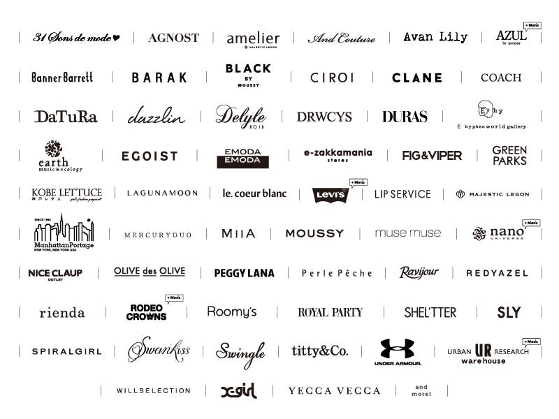 参加ブランド一覧