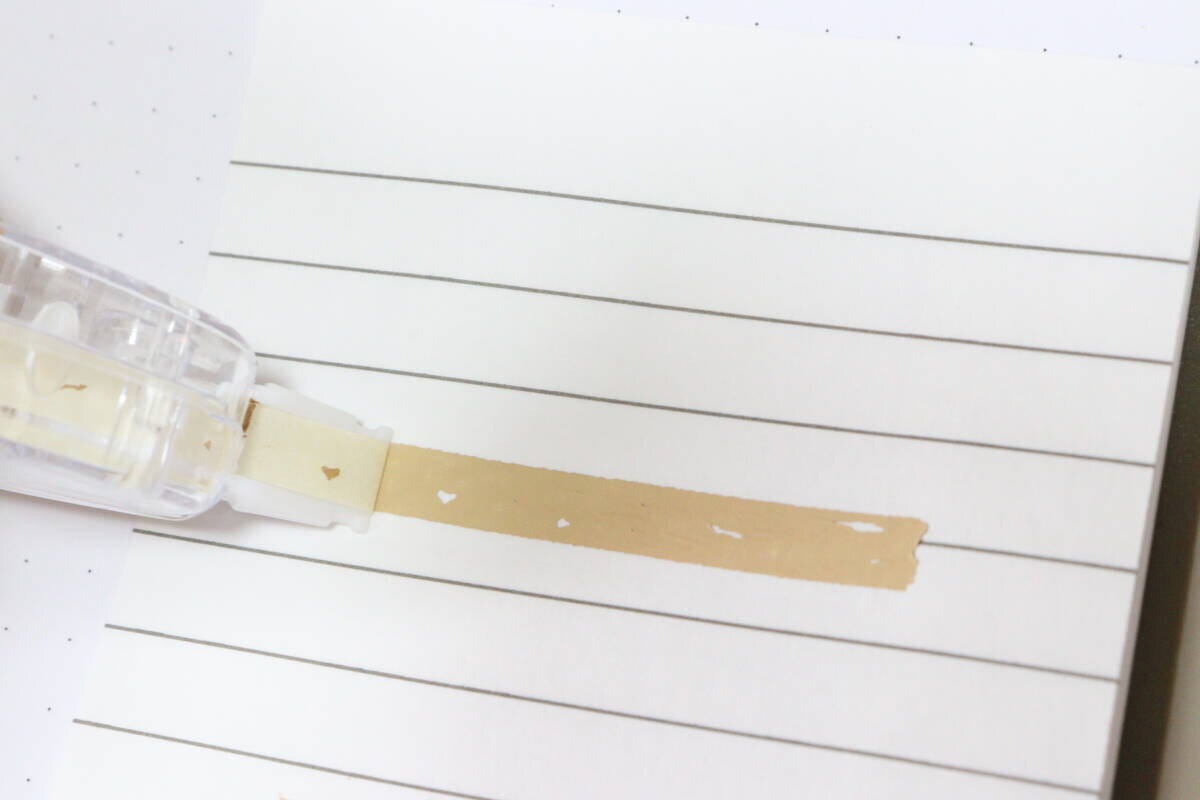 クラフト修正テープ　デメリット