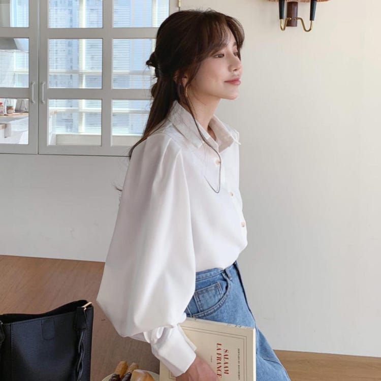 春に着たくなる プチプラブランド の 白ブラウス 集めました モデルプレス 春に着たくなる プチプラブランド の 白ブラウス 集めました モデルプレス