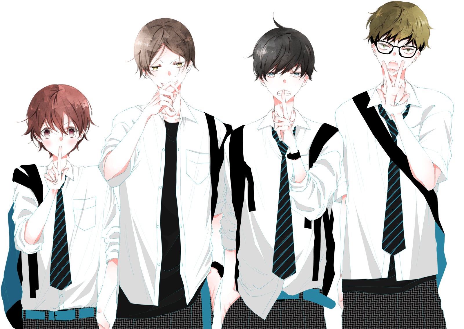 （左から）シロ、葵、仁科、マヤ（C）白泉社「はなとゆめ」 