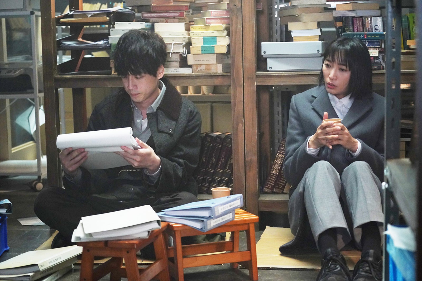 坂口健太郎、杏／「競争の番人」第3話より（C）フジテレビ