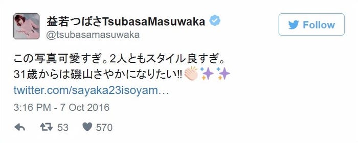 益若つばさTwitter