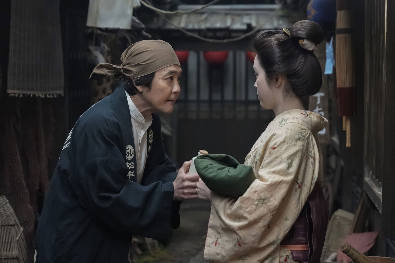 岡部たかし、高石あかり「ばけばけ」第14話（C）NHK