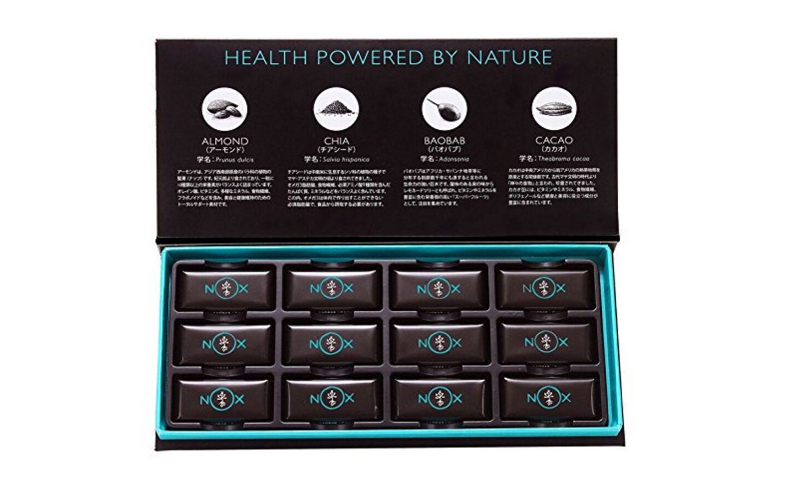 NOX「プレミアムオーガニックチョコレートAlmond&Chia」