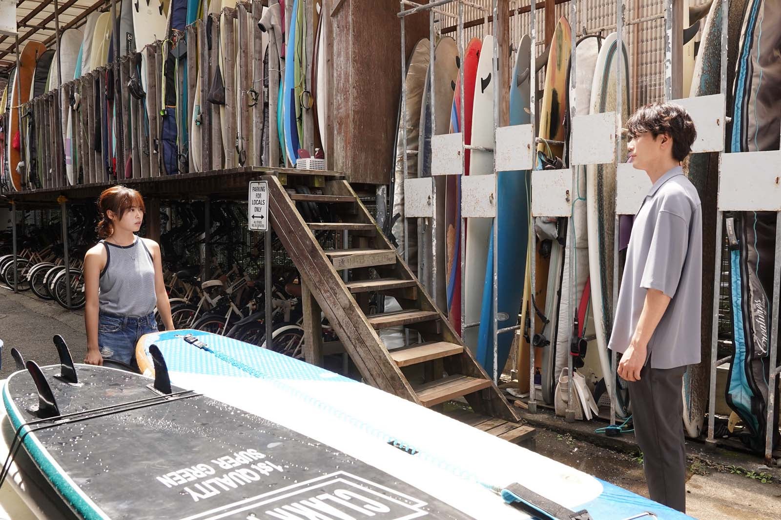 森七菜、間宮祥太朗「真夏のシンデレラ」第7話より（C）フジテレビ