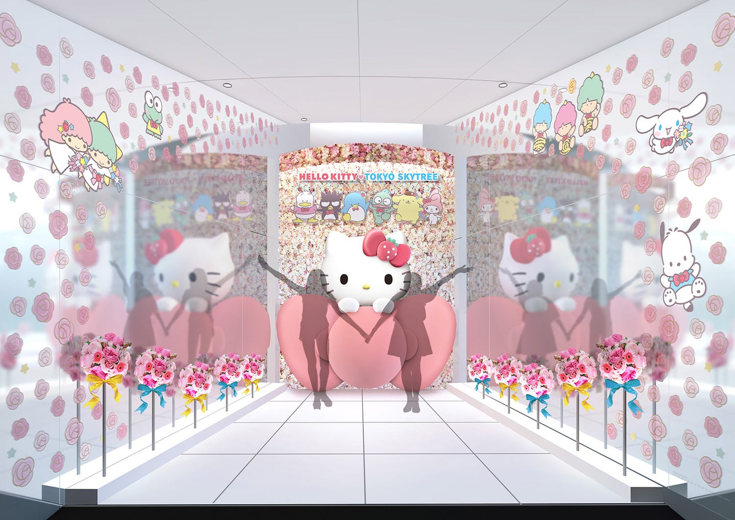 東京スカイツリーでハローキティ誕生45周年コラボイベント 限定カフェメニューも登場