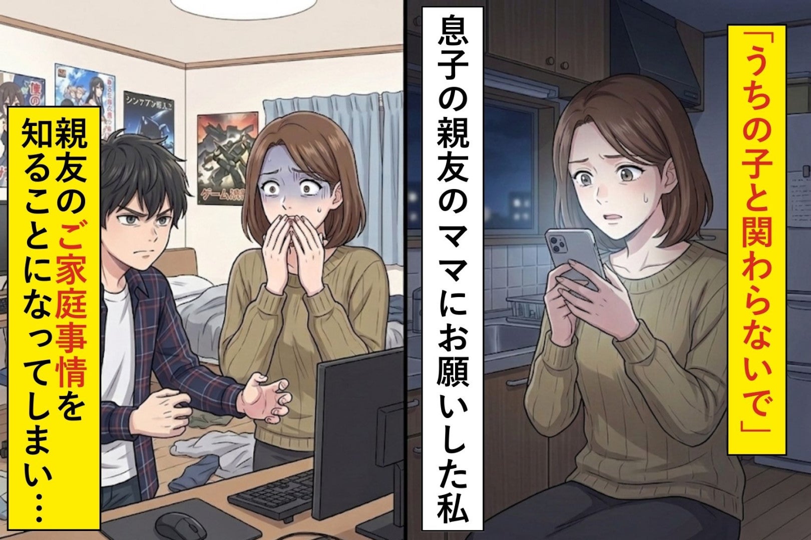 「うちの子と関わらないで」息子の親友のママにお願いした私→親友のご家庭事情を知ることになってしまい...