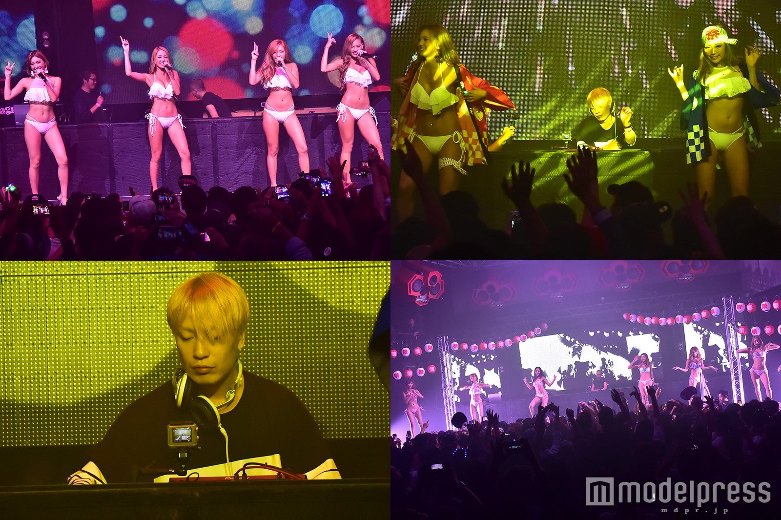 「CYBERJAPAN DANCERS」ら過去最大規模のビキニダンサー登場　中田ヤスタカらと熱狂の夜に